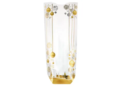 Gold Baubles Polypropylene Bag